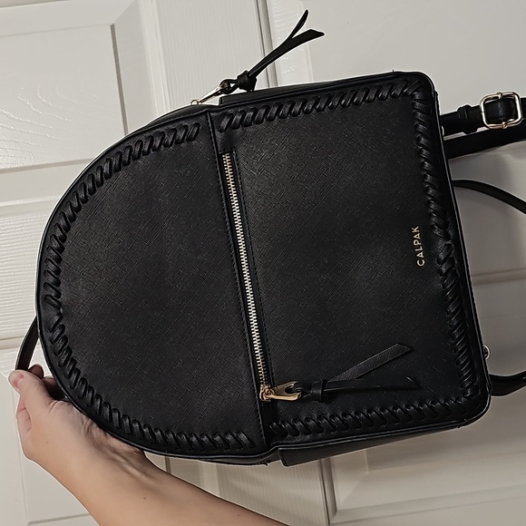 Calpak Kaya Small Backpack, Perfect for Everyday and Travel! Black with Gold - Picture 10 of 12